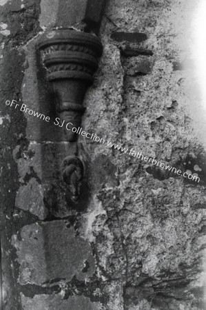 CURIOUS FINIAL MIXED GOTHIC AND CELTIC ON WINDOWS OF S. WALL  CLOSE UP